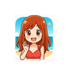 BEACH GIRL（個別スタンプ：1）