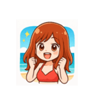 BEACH GIRL（個別スタンプ：2）