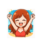 BEACH GIRL（個別スタンプ：5）
