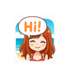 BEACH GIRL（個別スタンプ：6）