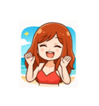 BEACH GIRL（個別スタンプ：8）