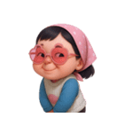 モモ 太っていてぽっちゃりした女の子 (NT)（個別スタンプ：3）
