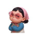 モモ 太っていてぽっちゃりした女の子 (NT)（個別スタンプ：4）