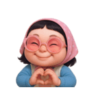 モモ 太っていてぽっちゃりした女の子 (NT)（個別スタンプ：5）