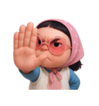 モモ 太っていてぽっちゃりした女の子 (NT)（個別スタンプ：8）