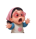 モモ 太っていてぽっちゃりした女の子 (NT)（個別スタンプ：9）