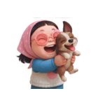 モモ 太っていてぽっちゃりした女の子 (NT)（個別スタンプ：12）