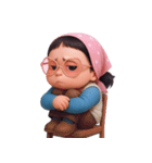 モモ 太っていてぽっちゃりした女の子 (NT)（個別スタンプ：18）