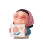 モモ 太っていてぽっちゃりした女の子 (NT)（個別スタンプ：21）