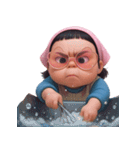 モモ 太っていてぽっちゃりした女の子 (NT)（個別スタンプ：26）