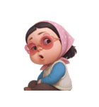 モモ 太っていてぽっちゃりした女の子 (NT)（個別スタンプ：28）