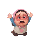 モモ 太っていてぽっちゃりした女の子 (NT)（個別スタンプ：29）