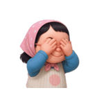 モモ 太っていてぽっちゃりした女の子 (NT)（個別スタンプ：30）