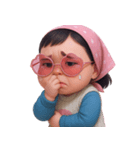モモ 太っていてぽっちゃりした女の子 (NT)（個別スタンプ：31）