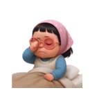 モモ 太っていてぽっちゃりした女の子 (NT)（個別スタンプ：32）