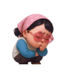 モモ 太っていてぽっちゃりした女の子 (NT)（個別スタンプ：37）