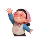 モモ 太っていてぽっちゃりした女の子 (NT)（個別スタンプ：39）