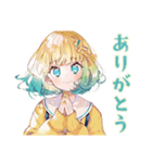 デザイナー★使いやすい女の子（個別スタンプ：3）