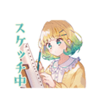 デザイナー★使いやすい女の子（個別スタンプ：16）