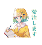 デザイナー★使いやすい女の子（個別スタンプ：24）