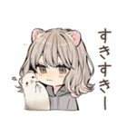 フェレットちゃんの愛する毎日♡（個別スタンプ：39）