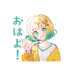ジョギングな使いやすい女の子（個別スタンプ：2）