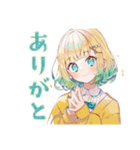 ジョギングな使いやすい女の子（個別スタンプ：3）