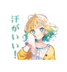 ジョギングな使いやすい女の子（個別スタンプ：6）