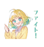 ジョギングな使いやすい女の子（個別スタンプ：7）