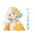 ジョギングな使いやすい女の子（個別スタンプ：8）