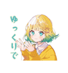 ジョギングな使いやすい女の子（個別スタンプ：12）