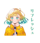 ジョギングな使いやすい女の子（個別スタンプ：14）