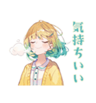 ジョギングな使いやすい女の子（個別スタンプ：16）