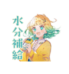 ジョギングな使いやすい女の子（個別スタンプ：21）