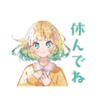 ジョギングな使いやすい女の子（個別スタンプ：22）