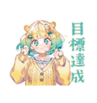 ジョギングな使いやすい女の子（個別スタンプ：25）