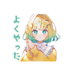 ジョギングな使いやすい女の子（個別スタンプ：34）