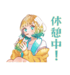 ジョギングな使いやすい女の子（個別スタンプ：36）
