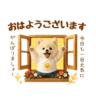飛び出す癒しポメのラフな敬語（個別スタンプ：1）