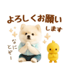 飛び出す癒しポメのラフな敬語（個別スタンプ：15）