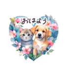 毎日使える 水彩 動物 敬語 日常（個別スタンプ：13）