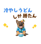 でか文字！夏のシェパードの子犬（個別スタンプ：23）