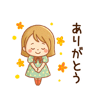 毎日使える♡かわいい女子♪（個別スタンプ：7）