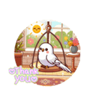 #黄色い鳥 白い鳥（個別スタンプ：16）