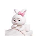 とぼけた顔のウサギ (NT)（個別スタンプ：3）