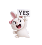 とぼけた顔のウサギ (NT)（個別スタンプ：7）