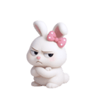 とぼけた顔のウサギ (NT)（個別スタンプ：10）