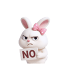 とぼけた顔のウサギ (NT)（個別スタンプ：12）