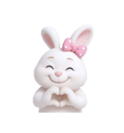 とぼけた顔のウサギ (NT)（個別スタンプ：16）