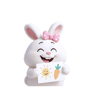 とぼけた顔のウサギ (NT)（個別スタンプ：18）